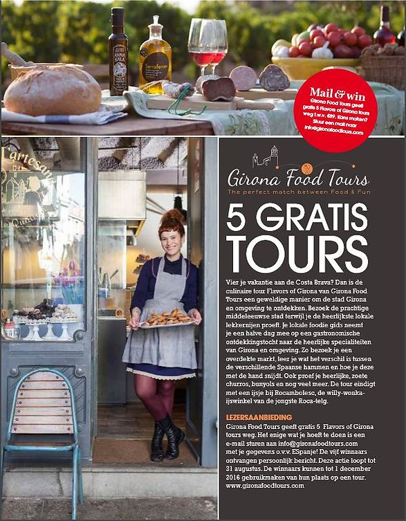 Girona Food Tours in Dutch Espanje! Magazine July